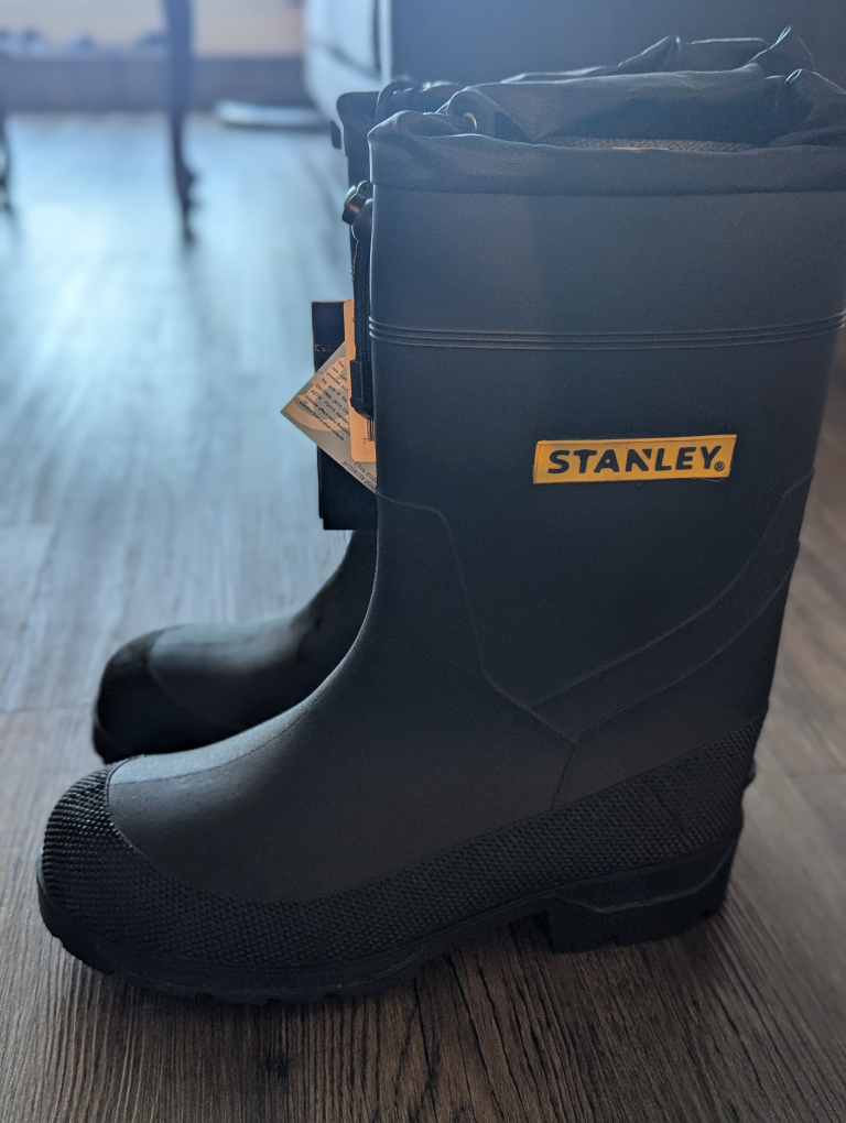 Men's Size 8 Black CSA Work Boots - photo 4