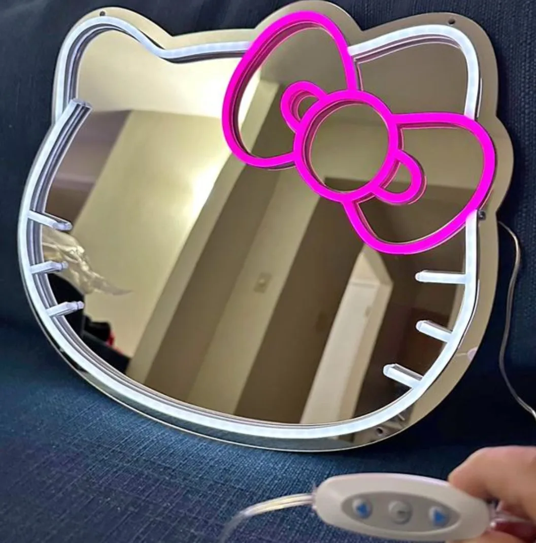 Hello Kitty Neon Light Mirror image indicator(3)