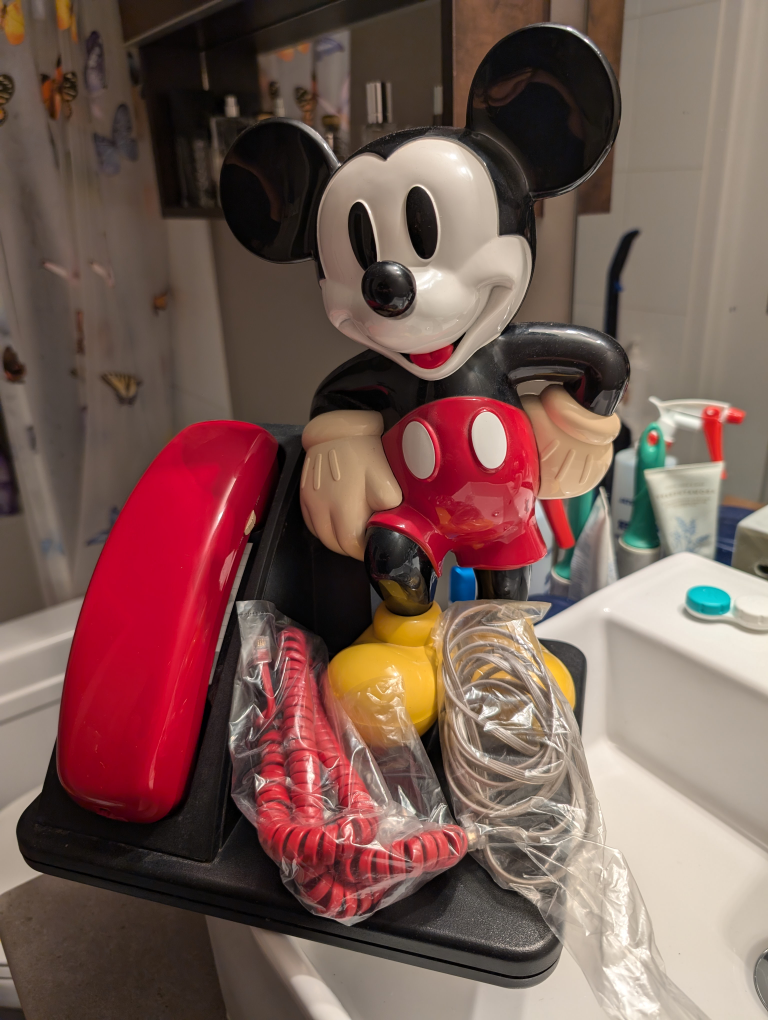 Mickey Mouse Phone Vintage AT&T - photo 2