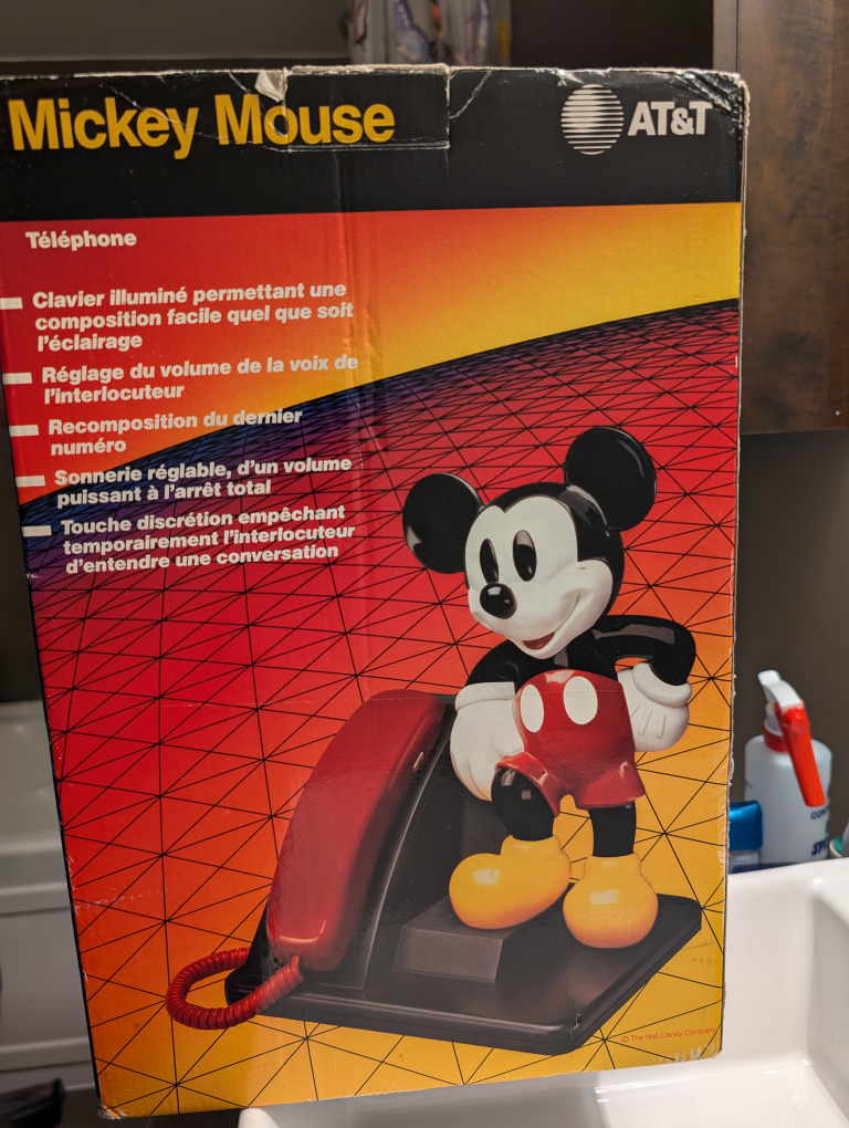 Mickey Mouse Phone Vintage AT&T - photo 3