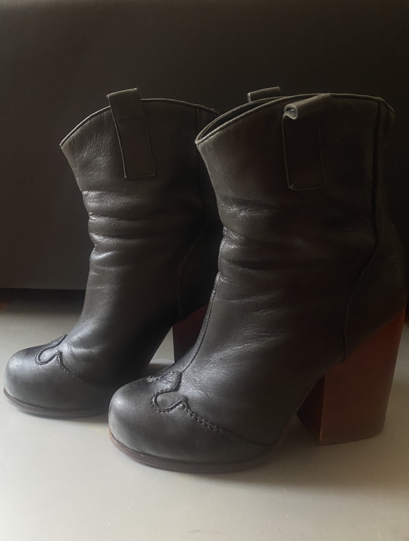 Jeffrey Campbell Black Leather Boots - photo 2
