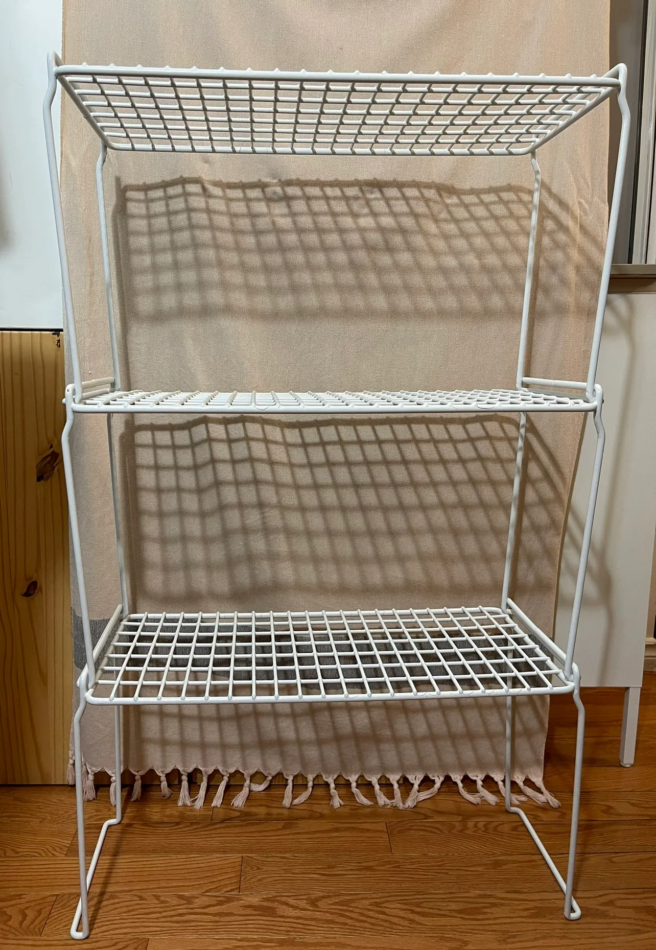Ya faved it - why not offer? White Metal Wire Stacking Shelves… thumbnail