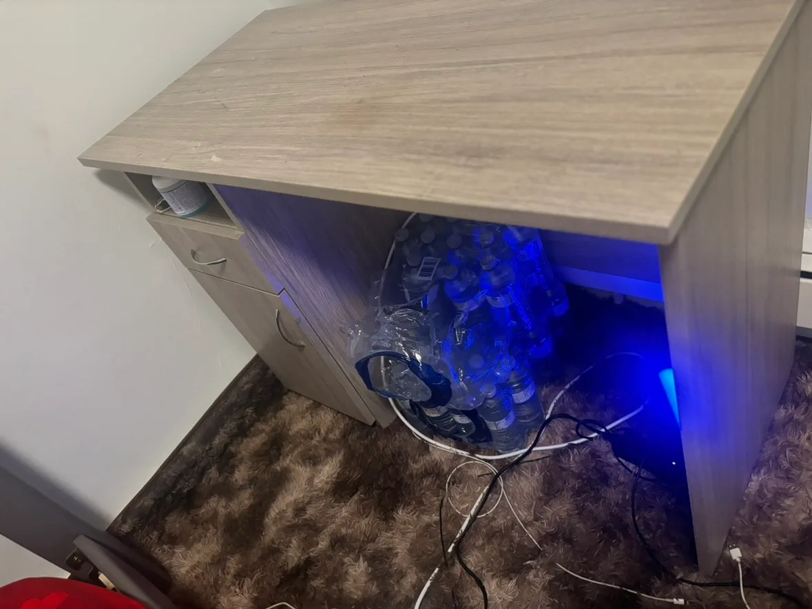 Grey Desk with Drawer image indicator(5)