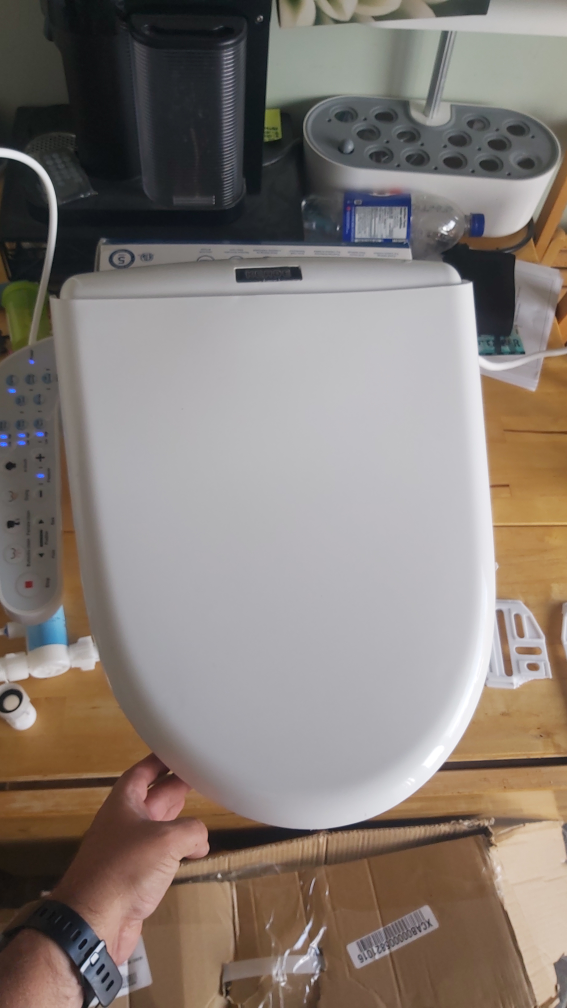 smart toilet seat NEW heated ,self clean ,massage wash dry, ect. - photo 3