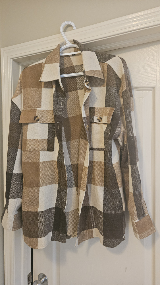 Brown Plaid Flannel Shirt - photo 3