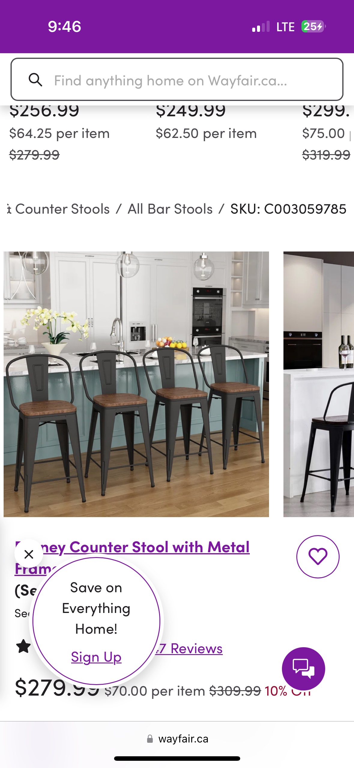 Burney Counter Stools