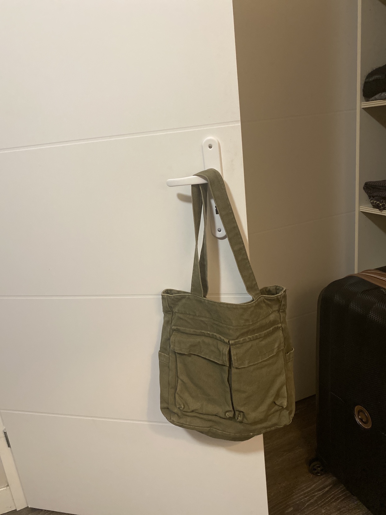 Green Canvas Tote Bag - photo 3