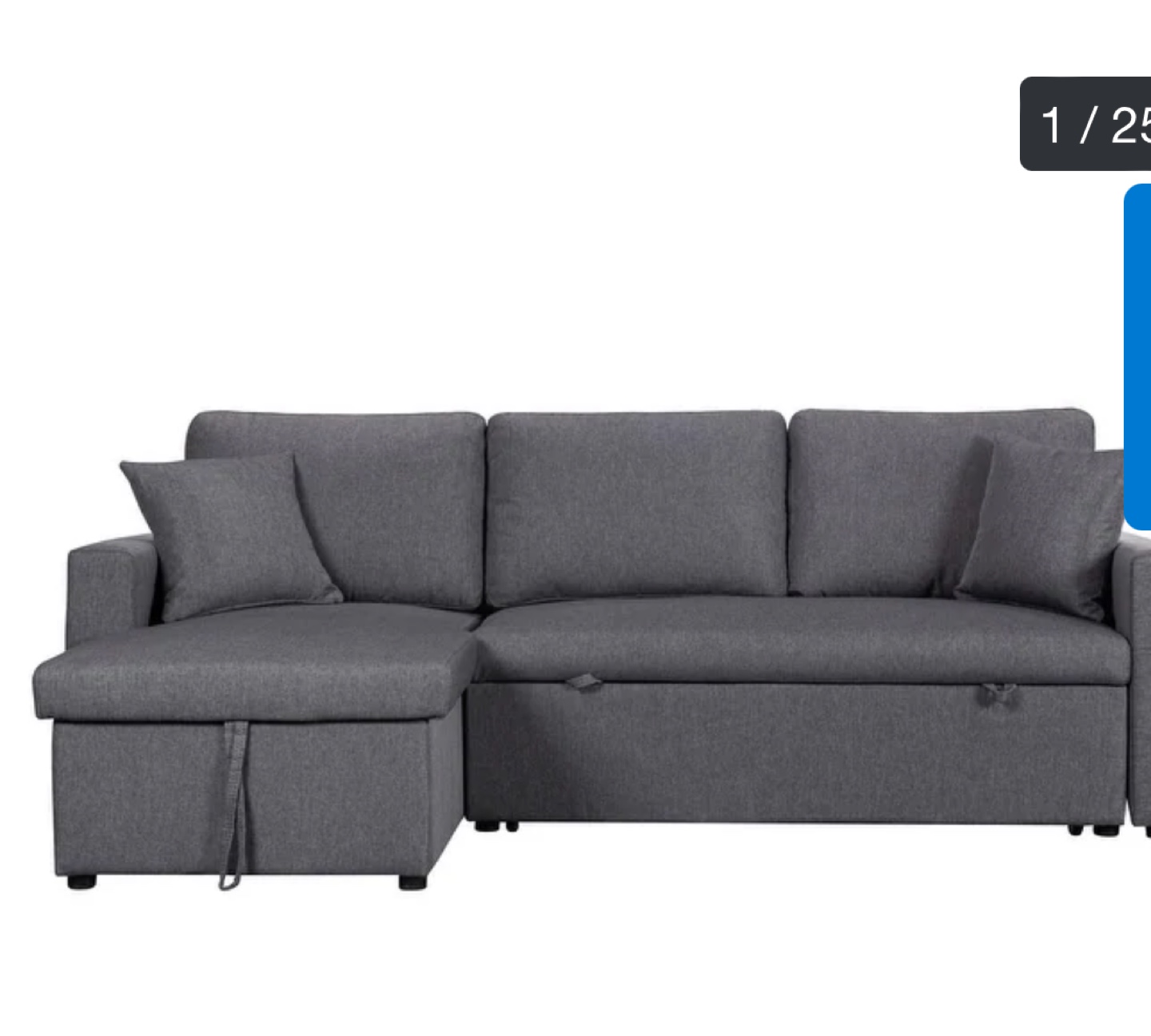Grey Sectional Sofa Bed