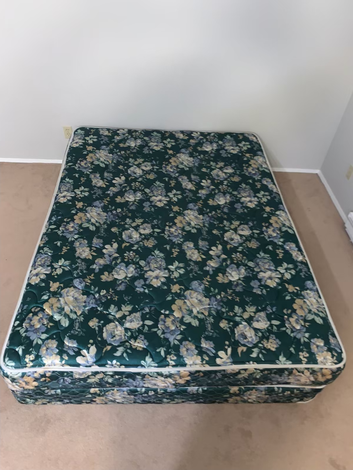 Queen Bed Mattress and Box Spring with Bed Frame