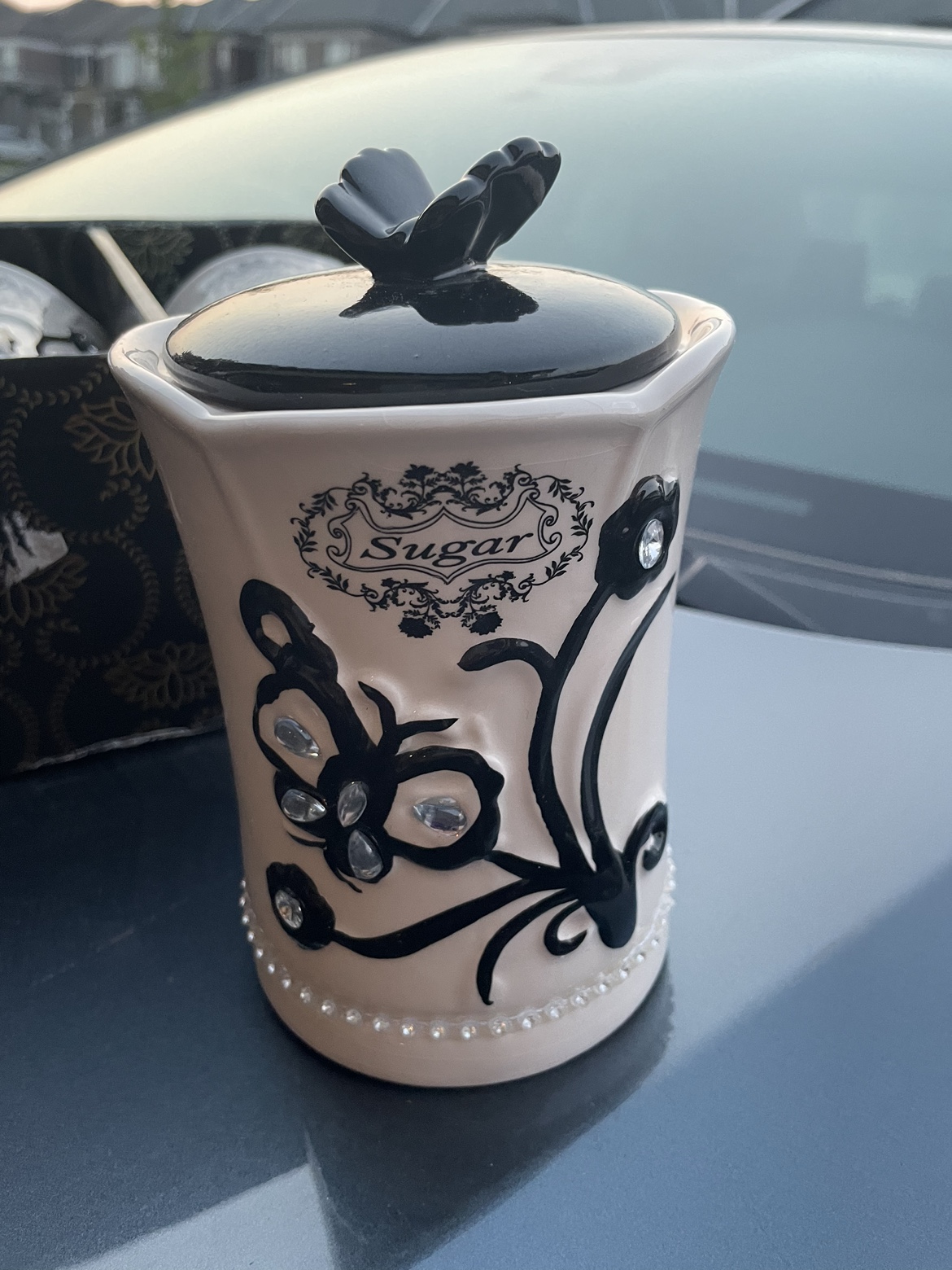 Ceramic Sugar and Coffee Canisters - photo 2