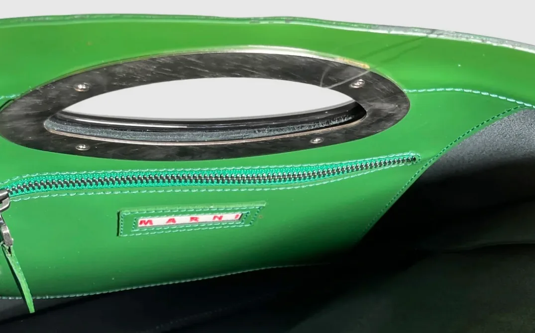 New with Tags marni green patent leather bag. From holt Renfrew. image indicator(5)