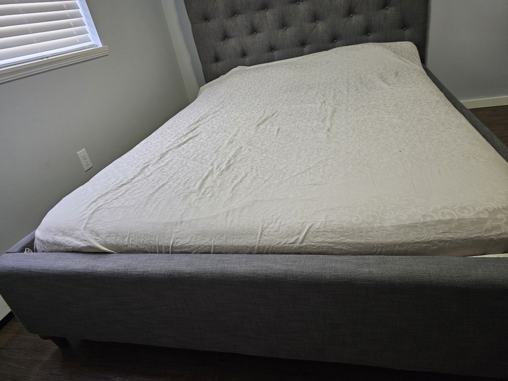 Queen Size Upholstered Bed Frame - photo 2