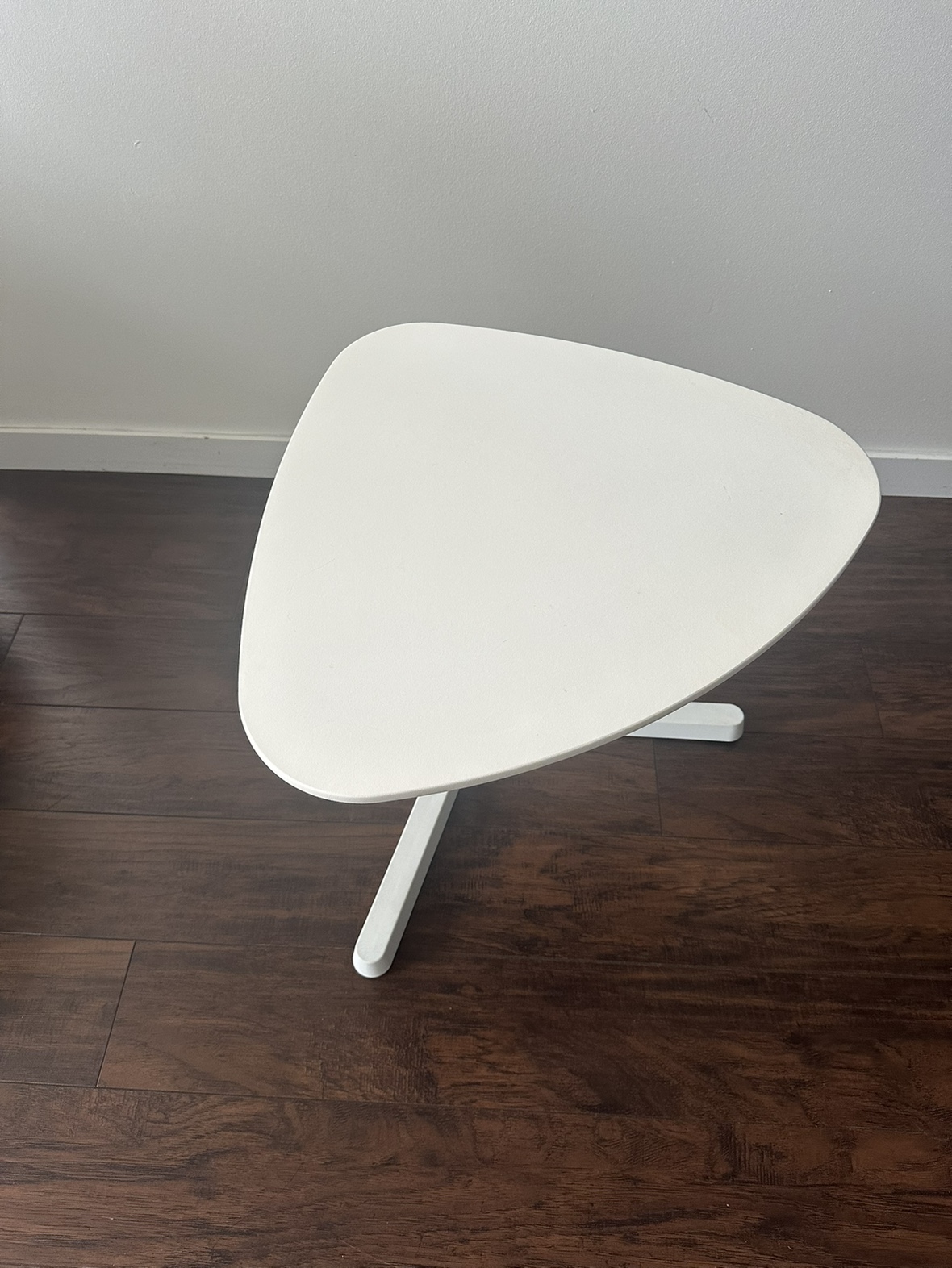 White Adjustable Side Table