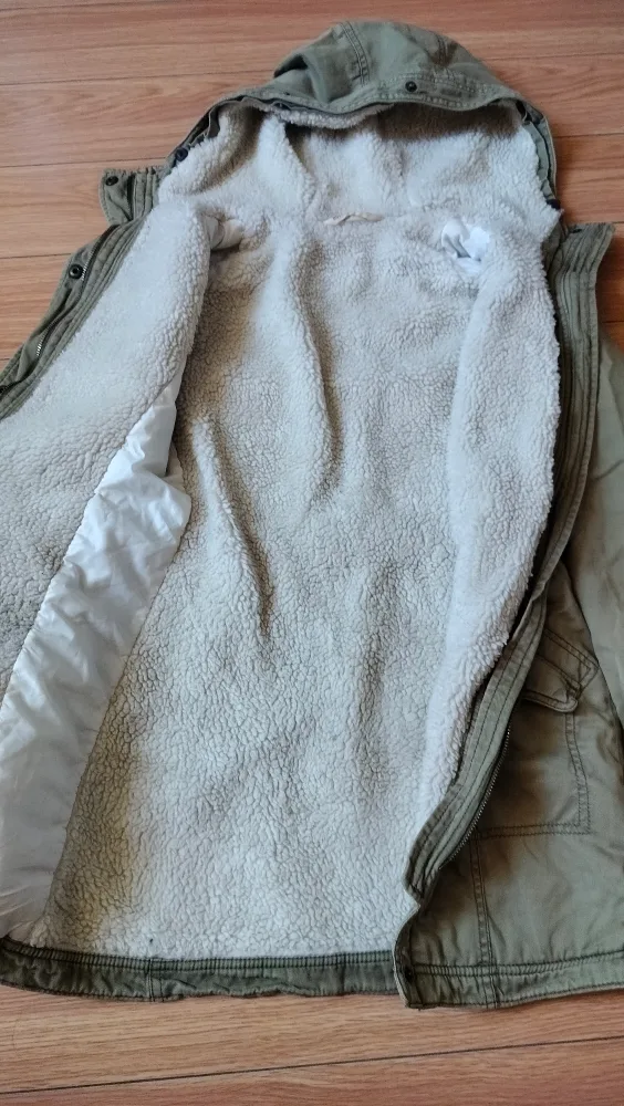 Green Winter Jacket with Fleece Lining image indicator(3)