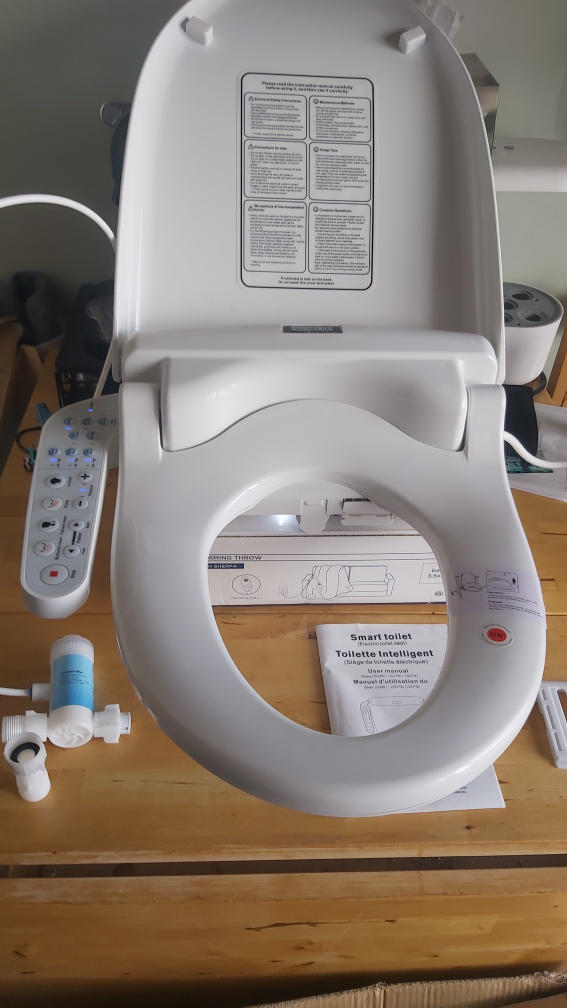 smart toilet seat NEW heated ,self clean ,massage wash dry, ect.