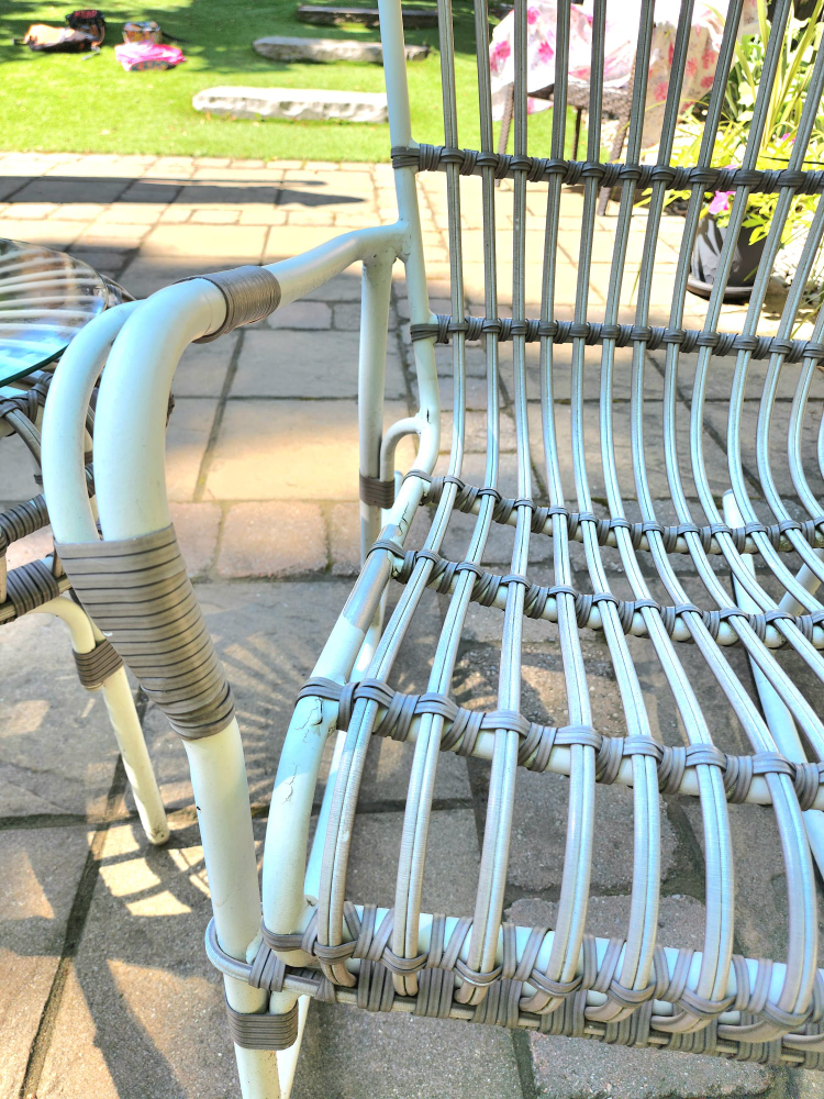 Outdoor white rattan furniture set - photo 5