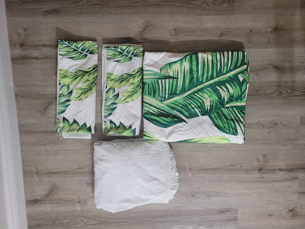 Full Bed-Tropical Leaf Bedding Set - photo 2
