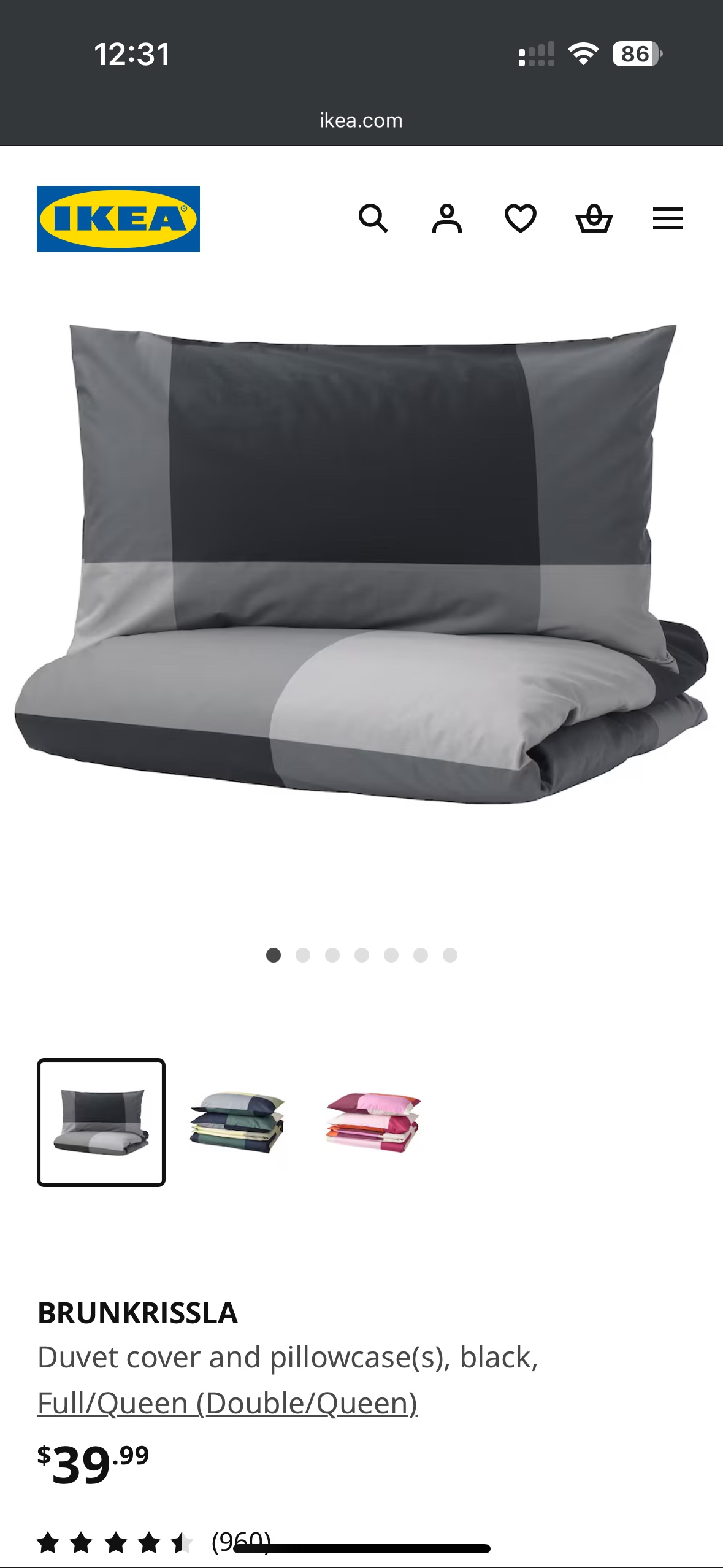 IKEA BRUNKRISLA Duvet Cover - photo 3