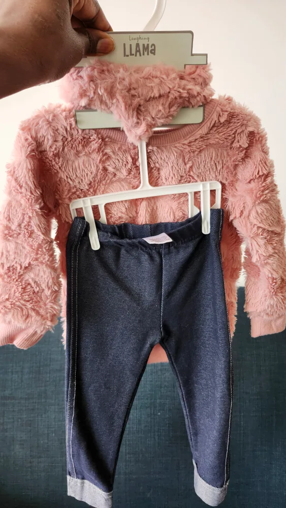 Laughing Llama Baby Girl Outfit image indicator(3)