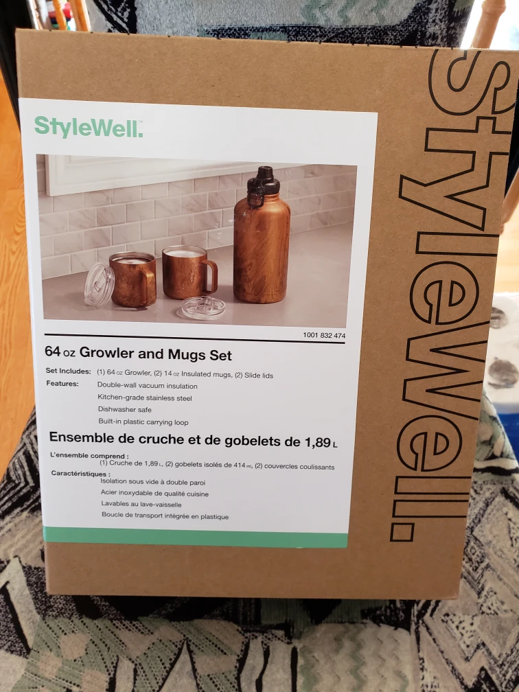 64 oz Growler and Mugs Set