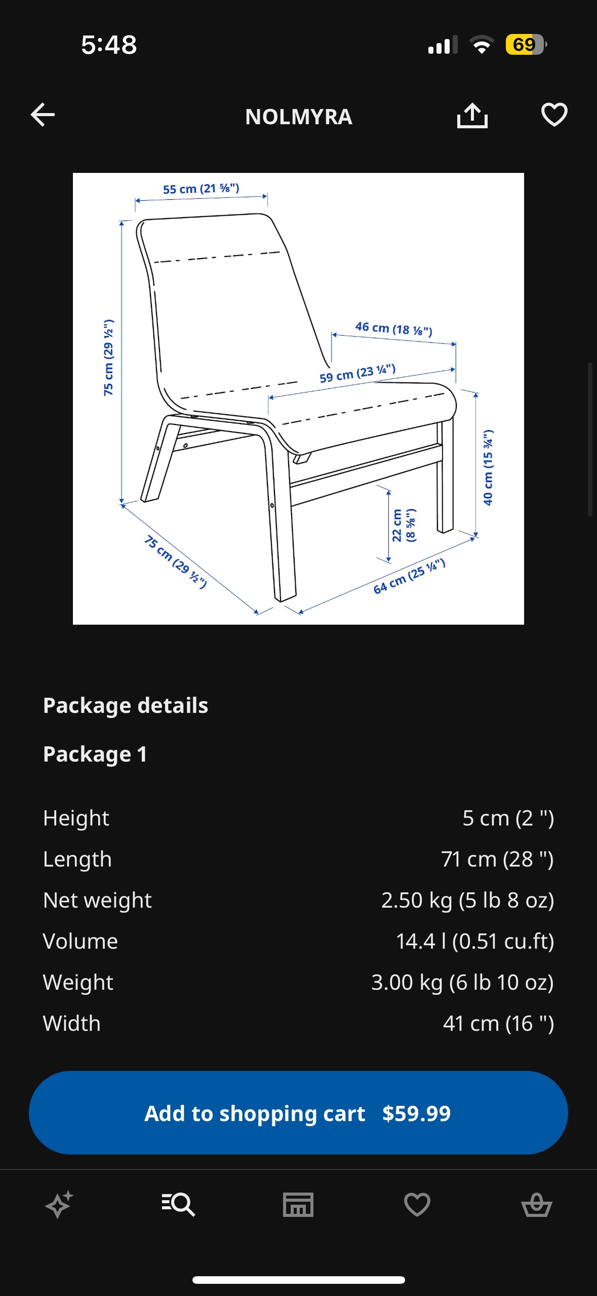 Balcony Black Mesh Chair and Table Set - photo 5