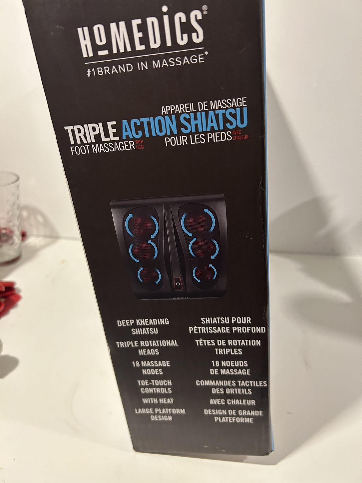 Homedics Triple Action Shiatsu Foot Massager with Heat