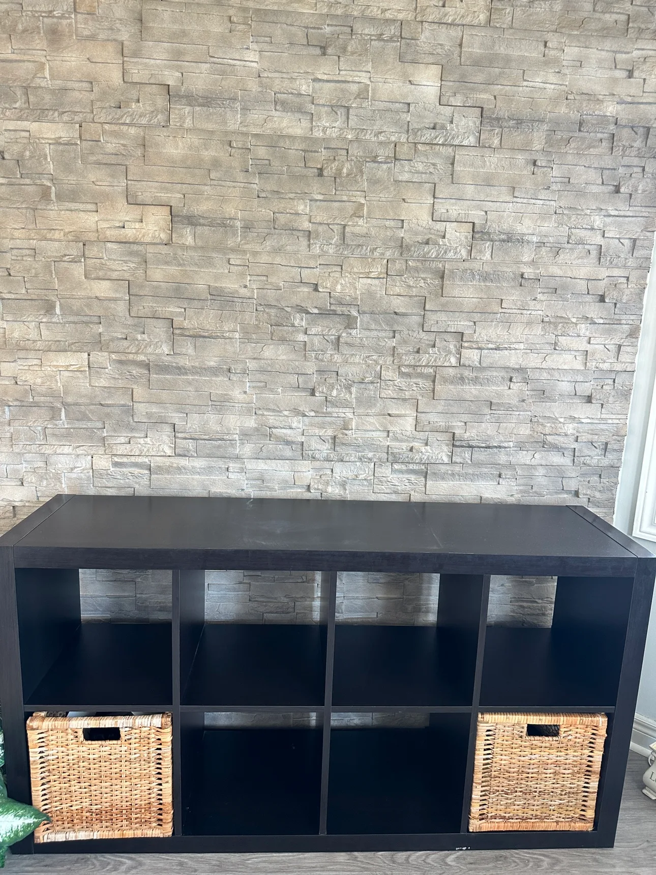 IKEA Black 9 Cube Shelf Unit- Very good condition! image indicator(2)