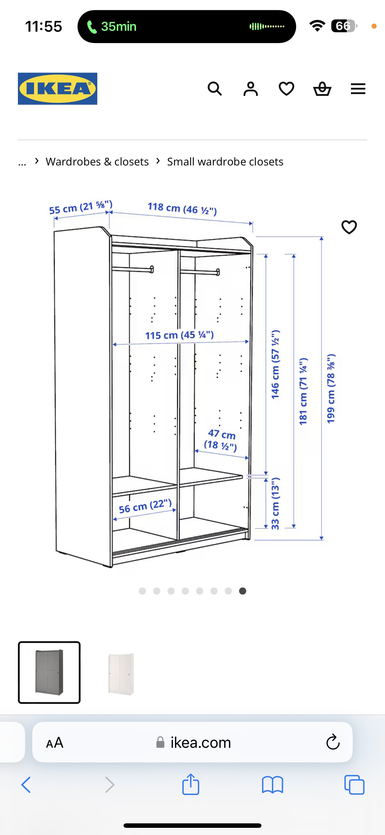 IKEA HAUGA Wardrobe - photo 3