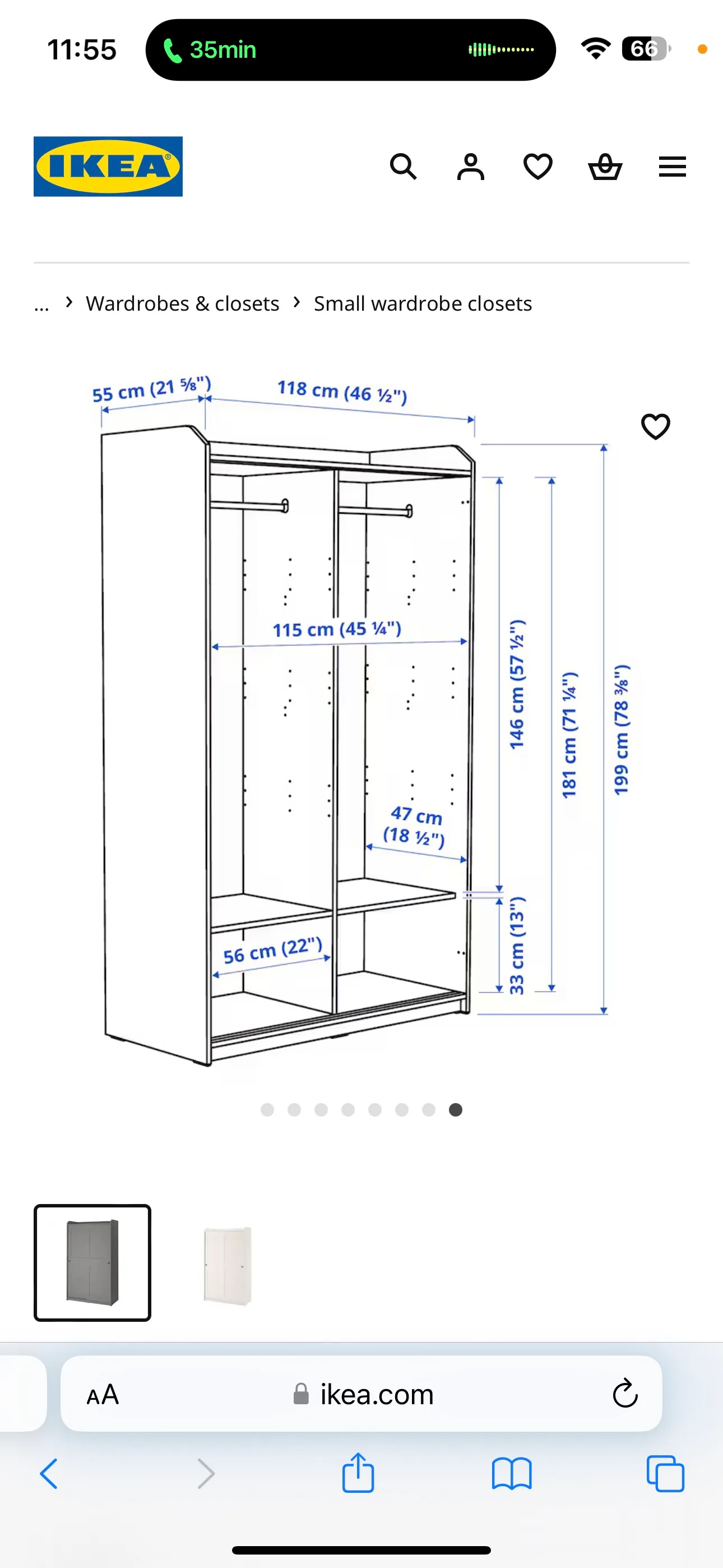 IKEA HAUGA Wardrobe image indicator(3)