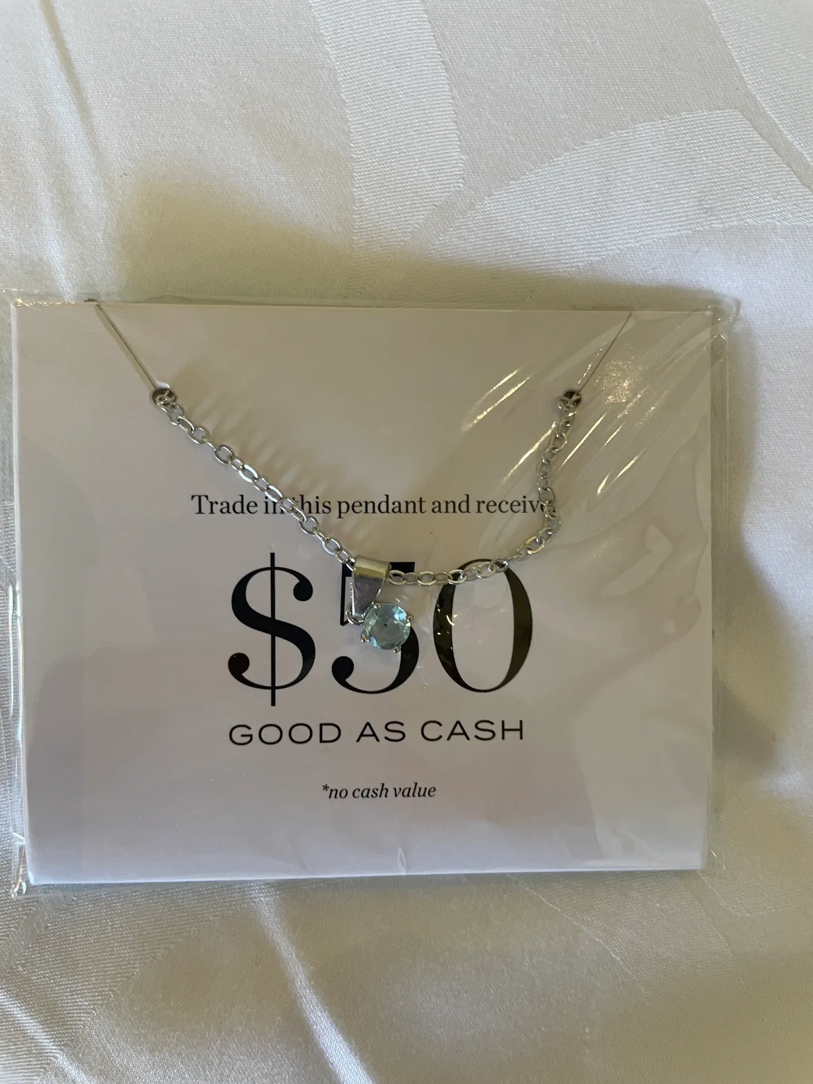 EFFY light blue Pendant necklace #freecycle thumbnail