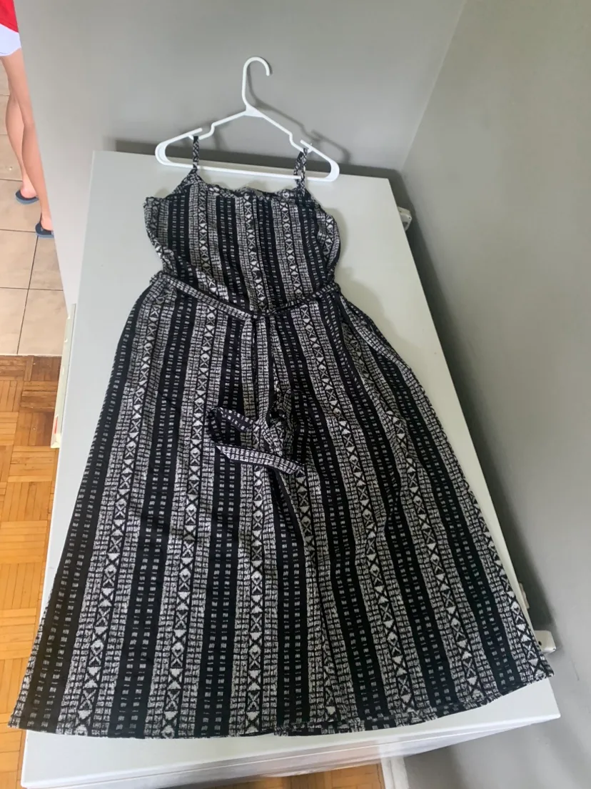 Black and White Patterned Jumpsuit #freecycle thumbnail