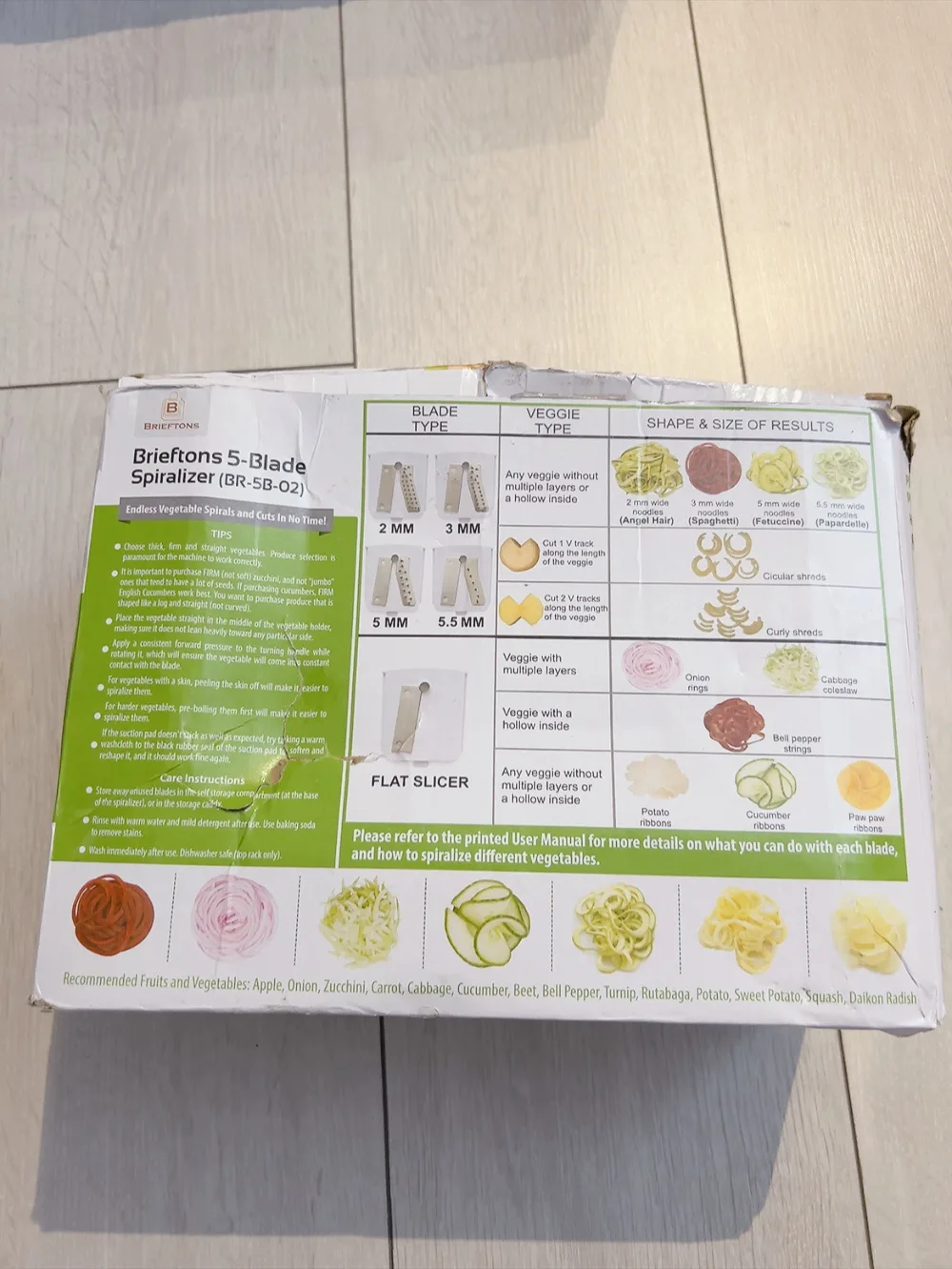 Brieftons 5-Blade Vegetable Spiralizer: Strongest Spiral Slicer image indicator(6)