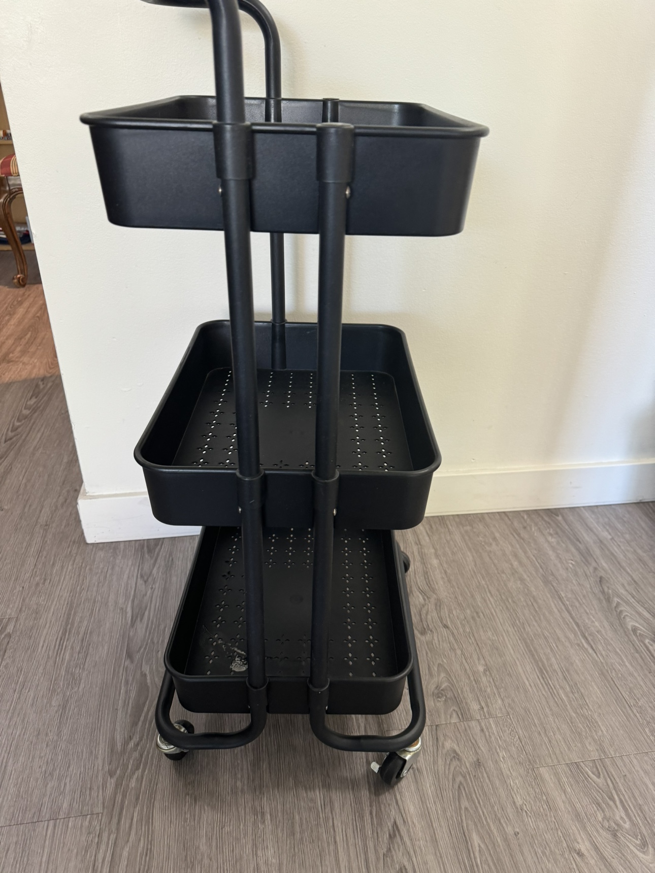 Black Rolling Cart - photo 3