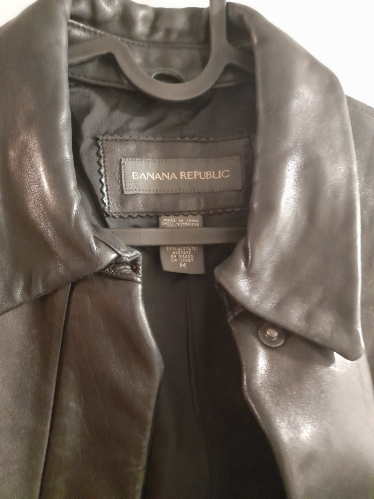 Banana Republic Black leather jacket - photo 2