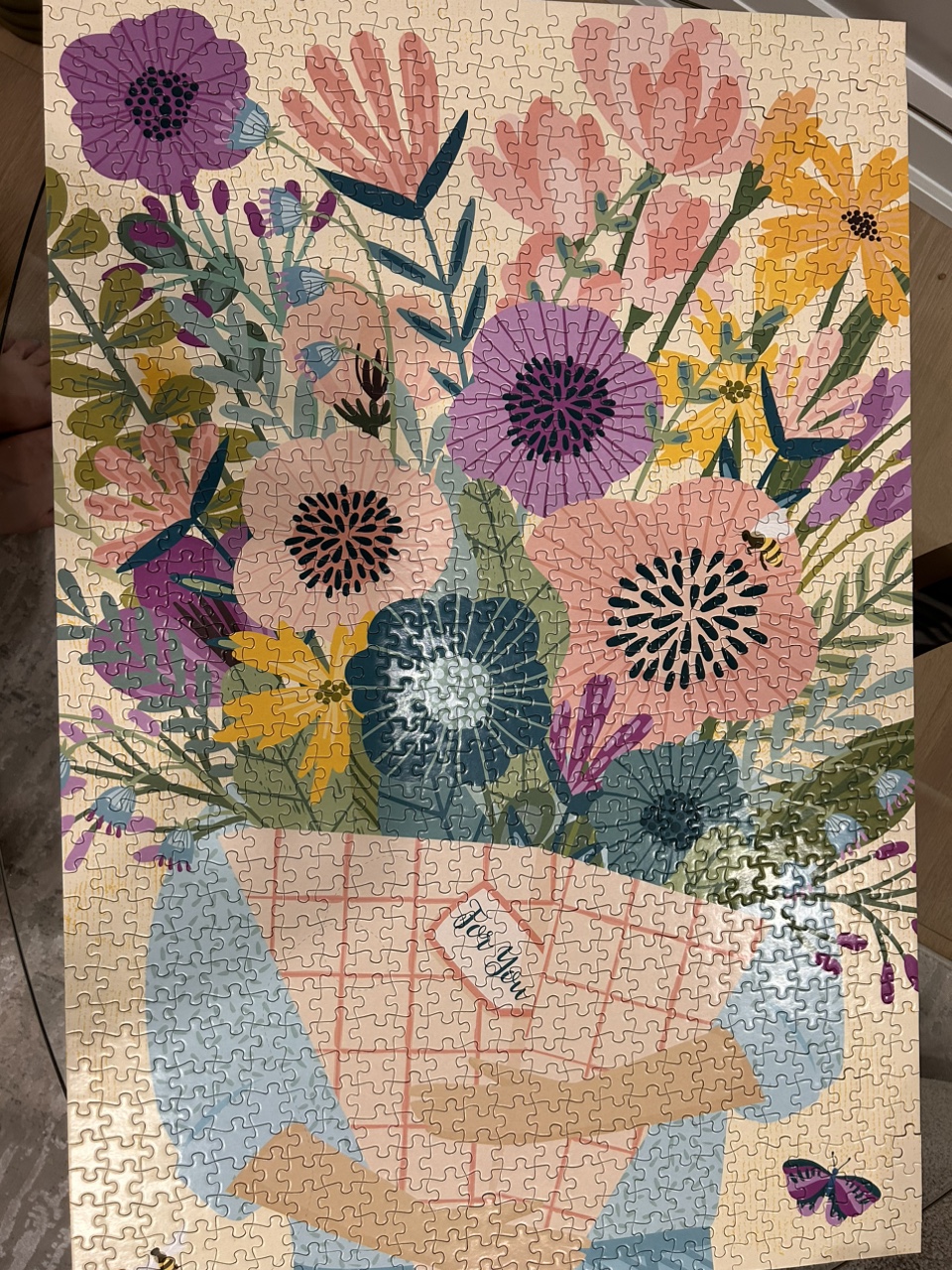1000 Piece Flower Puzzle - photo 2