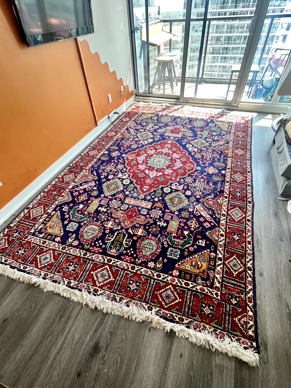 Large Authentic Persian Rug - 78” x 126”