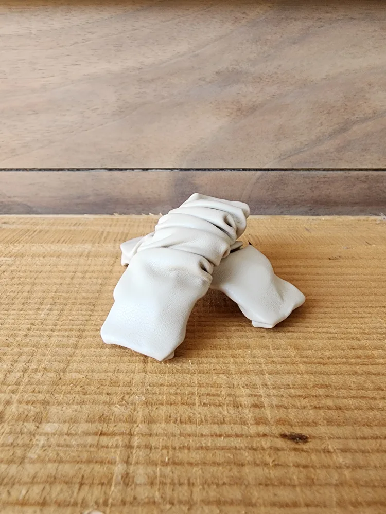 Faux Leather Scrunchie Hair Clips x4 image indicator(6)