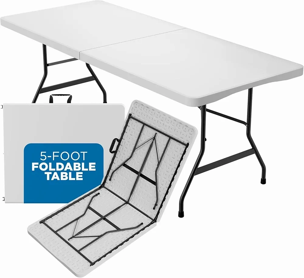 5 ft. Indoor/Outdoor Centre-Folding Table - photo 3