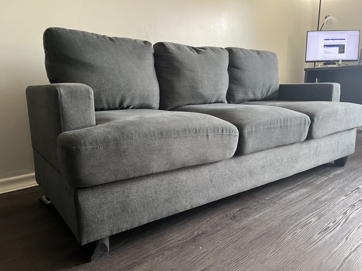 Grey 3 seater Sofa - photo 2