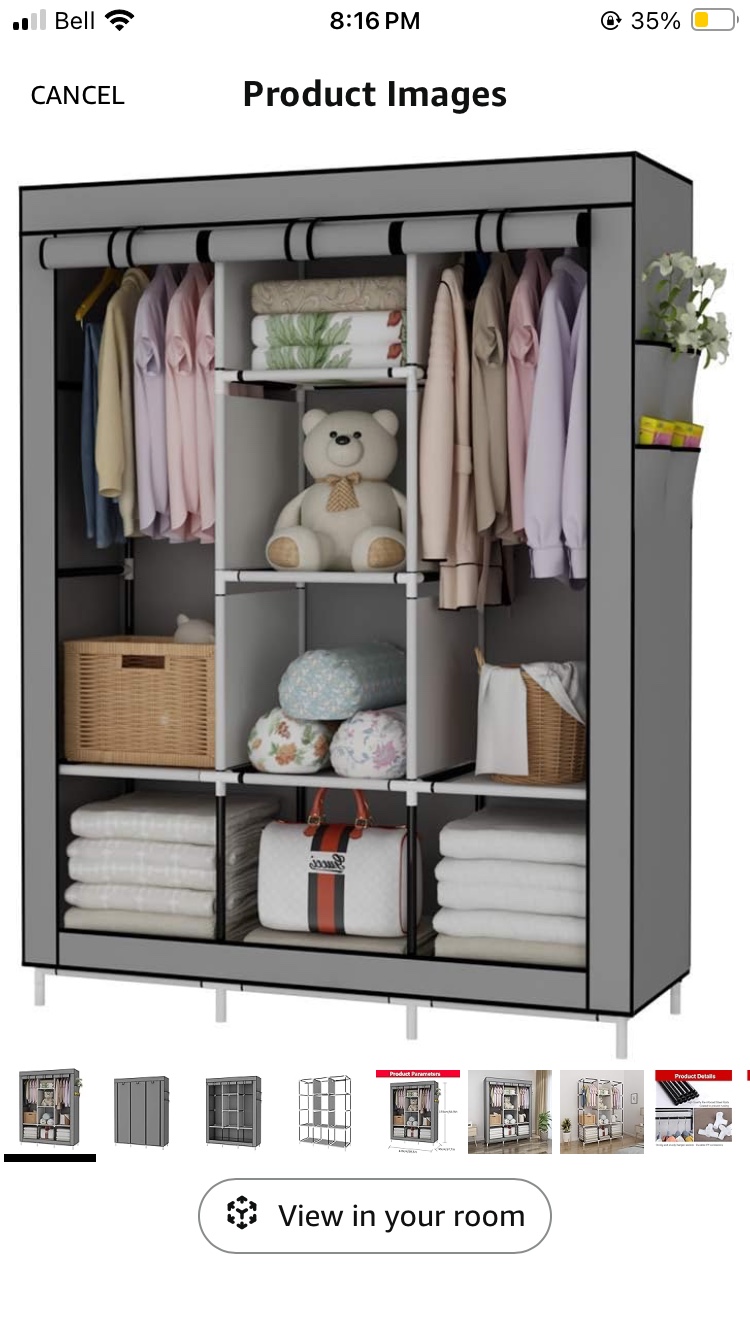 Large Fabric Closet Organizer - photo 2