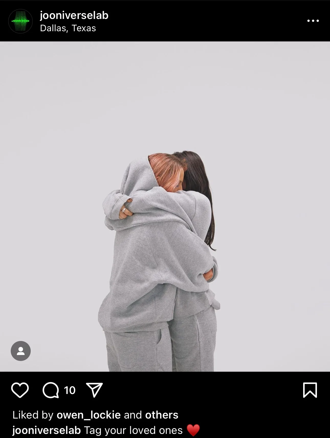 Jooniverse Lab Ghost Grey Cropped Hoodie - Men’s Medium image indicator(7)