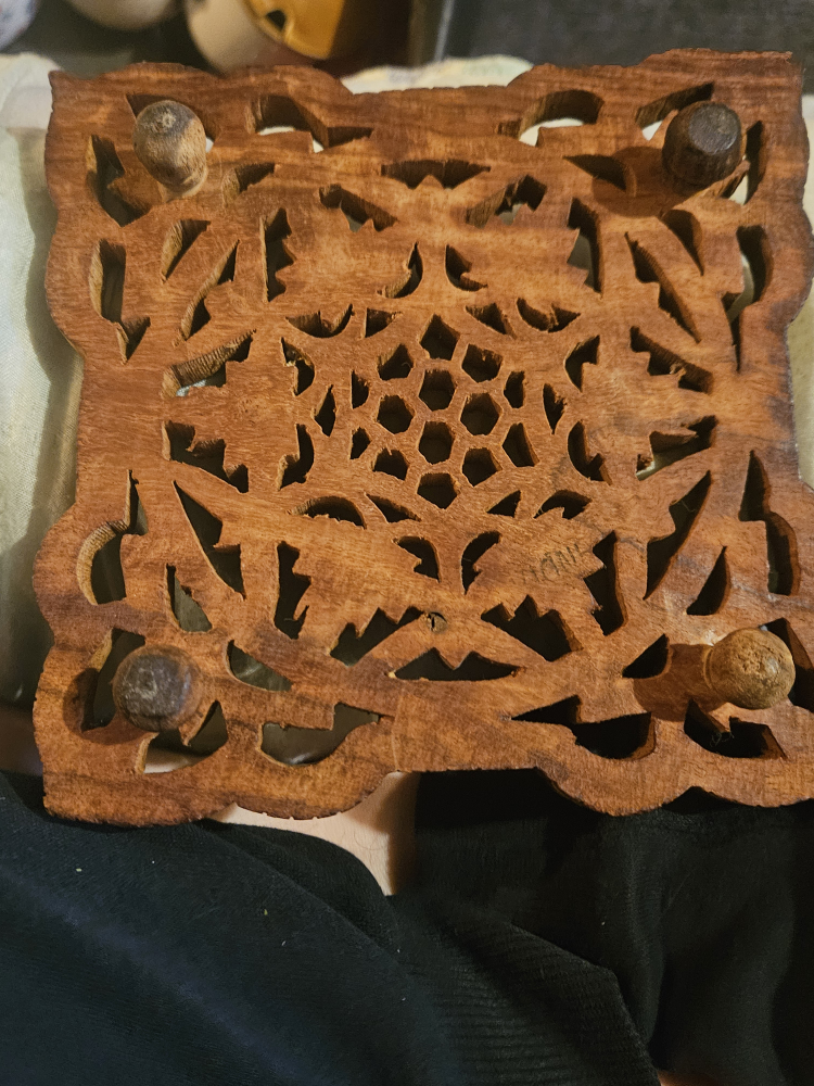 Carved Wooden Coaster - photo 2