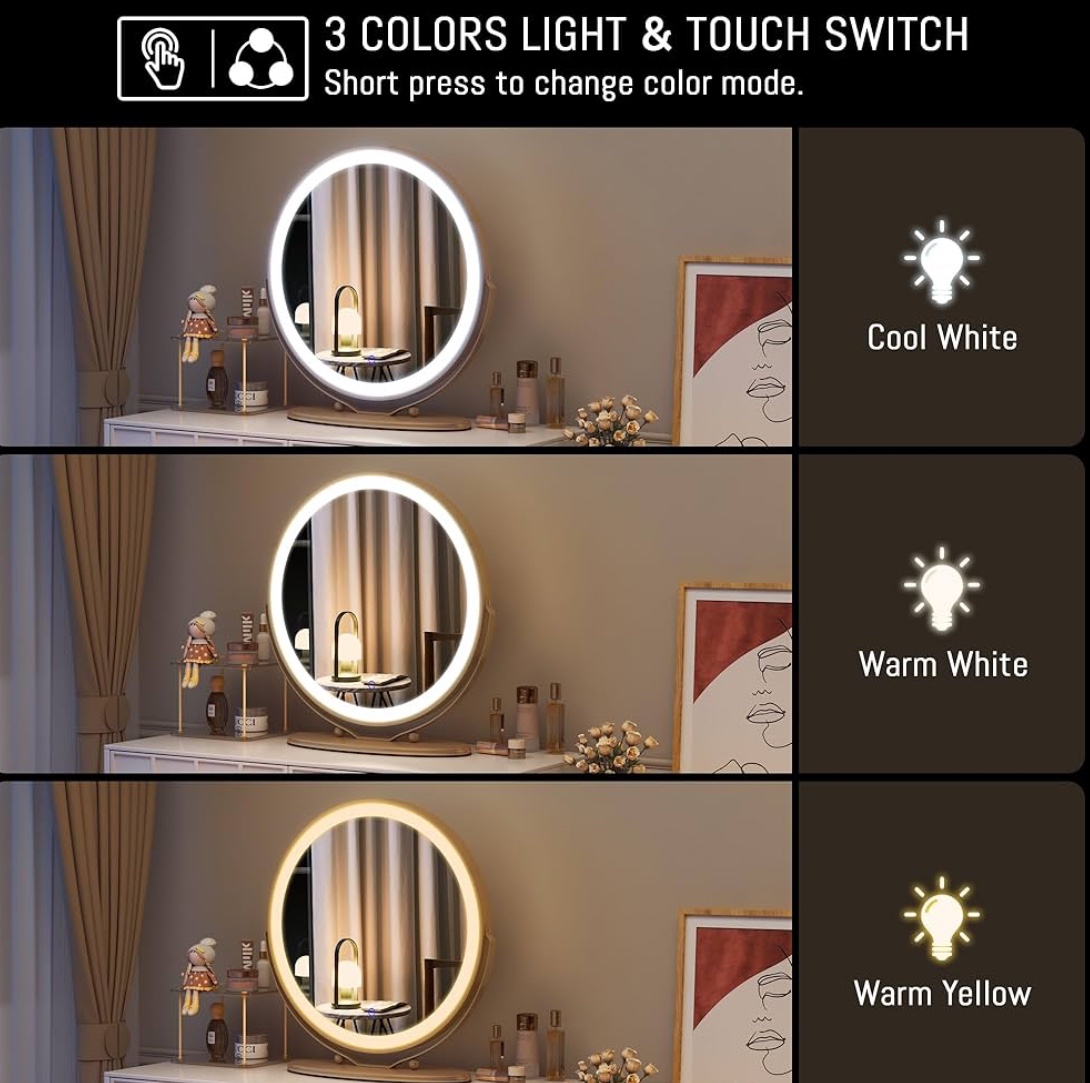 Vanity Makeup Mirror with Lights - photo 3