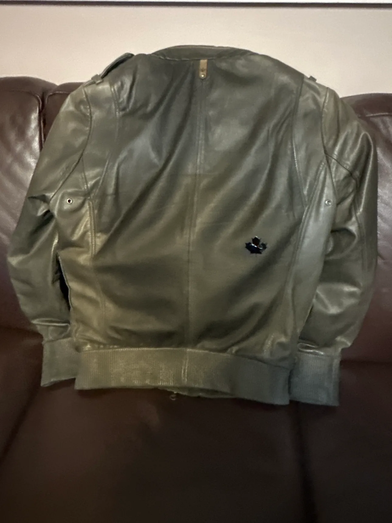 Mackage Men's Lambskin Leather Jacket -Size 40 image indicator(8)