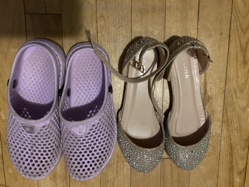 Girls' Shoes - 2 Pairs , Size 2 and 3