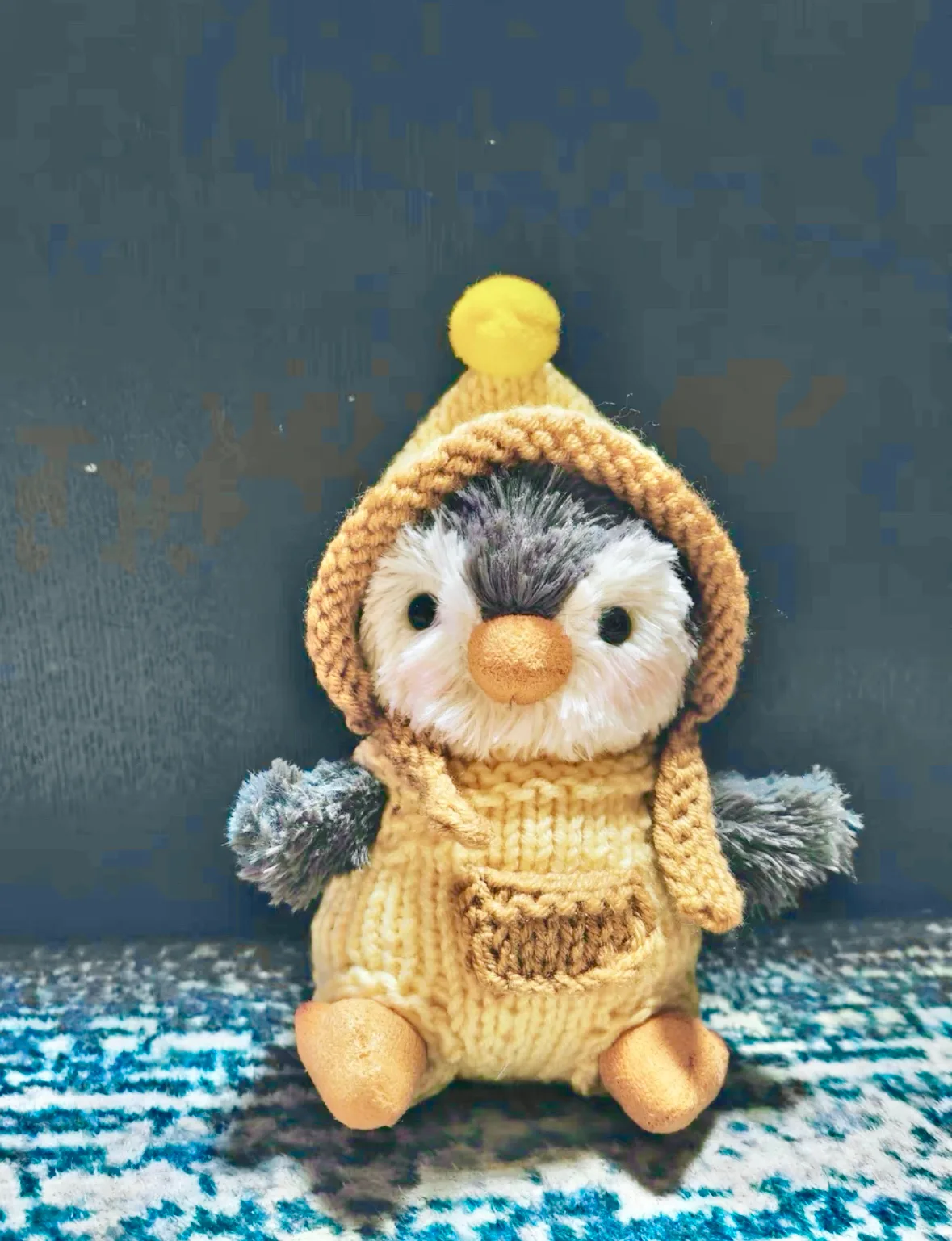 (Outfit only) for Jellycat Penguin, Hand Knitted thumbnail