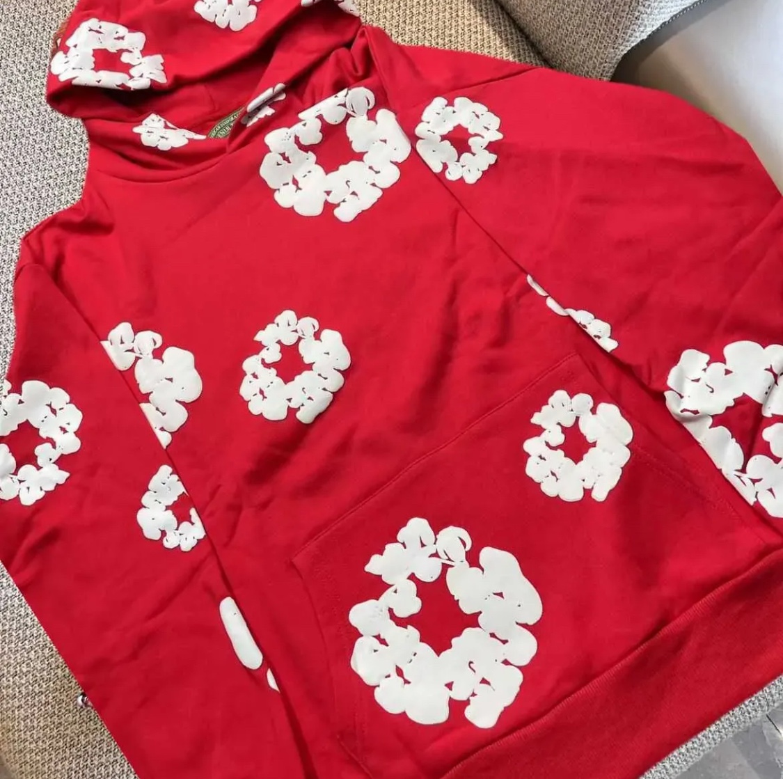 Red denim tears hoodie **(PRICE NEGOTIABLE)** - photo 2
