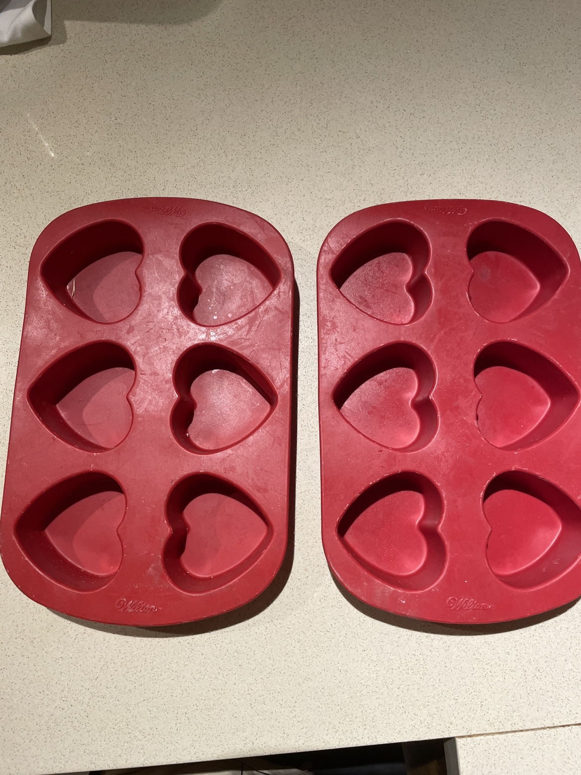 Wilton Heart Shaped Silicone Baking Pans