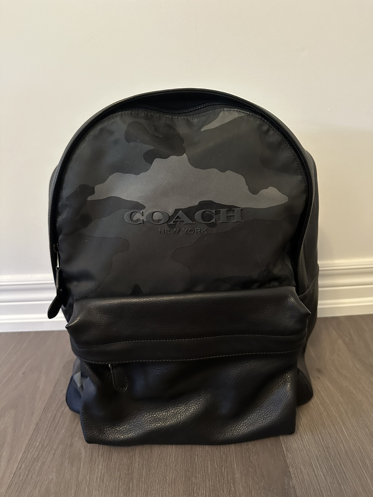 COACH Camouflage Leather Backpack (Charles)