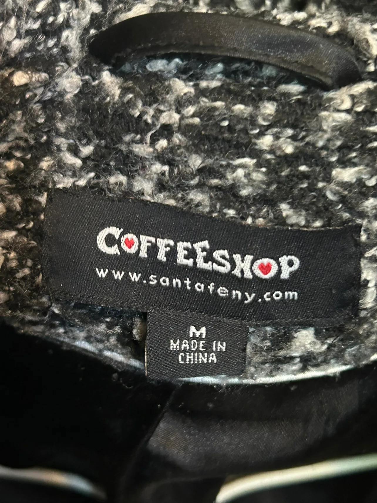 Beautiful Women's Black & White Hooded Coat-Reduced! image indicator(4)